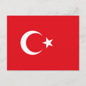Turkse vlag briefkaart (Voorkant)