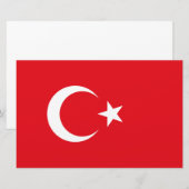 Turkse vlag briefpapier (Voorkant / Achterkant)