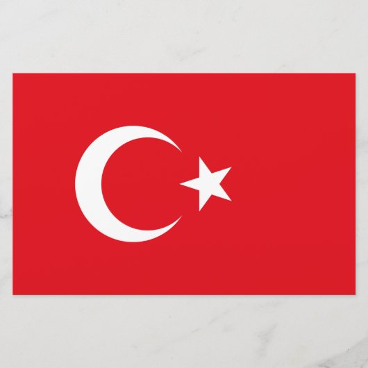 Turkse vlag briefpapier (Voorkant)