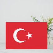 Turkse vlag briefpapier (Staand voorkant)
