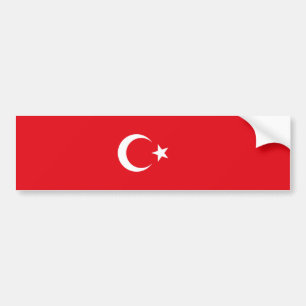 Turkse vlag bumpersticker