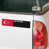 Turkse vlag bumpersticker (Op Truck)