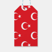 Turkse vlag cadeaulabel (Achterkant)