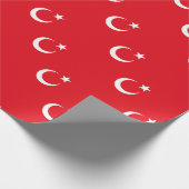 Turkse vlag cadeaupapier (Hoek)