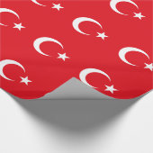 Turkse vlag cadeaupapier (Hoek)