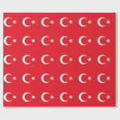 Turkse vlag cadeaupapier (Vlak)