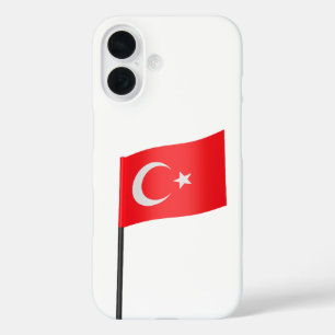 Turkse vlag iPhone 16 hoesje