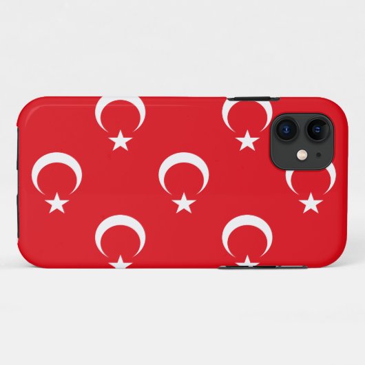 Turkse vlag Case-Mate iPhone case (Achterkant (horizontaal))