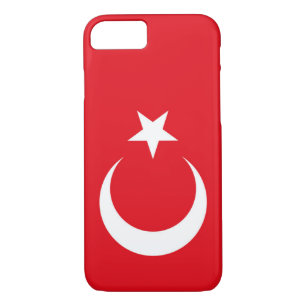 Turkse vlag 	iPhone 8/7 hoesje