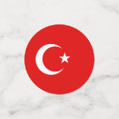 Turkse vlag confetti (Kleine voorkant)
