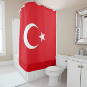 Turkse vlag douchegordijn (In situ)