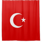 Turkse vlag douchegordijn (Voorkant)
