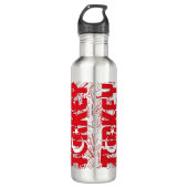 Turkse vlag: een prachtig patriottisch waterfles  (Voorkant)