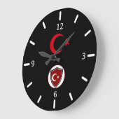 Turkse vlag en Emblem Grote Klok (Hoek)