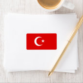 Turkse vlag etiket (Insitu)