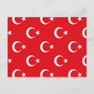 Turkse vlag feestdagenkaart