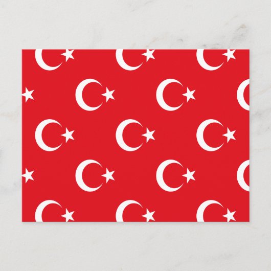 Turkse vlag feestdagenkaart (Voorkant)