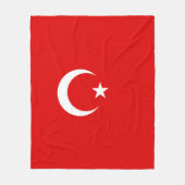 Turkse vlag fleece deken (Voorkant)