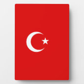 Turkse vlag fotoplaat (voorkant)