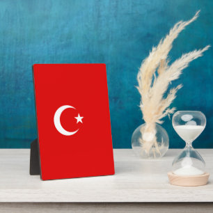 Turkse vlag fotoplaat