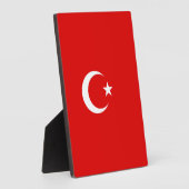 Turkse vlag fotoplaat (Zijkant)