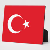 Turkse vlag fotoplaat (Zijkant)