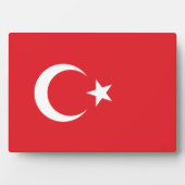 Turkse vlag fotoplaat (voorkant)