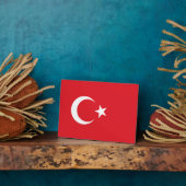 Turkse vlag fotoplaat (Zijkant)