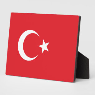 Turkse vlag fotoplaat