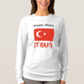 Turkse vlag gepersonaliseerd t-shirt (Voorkant)