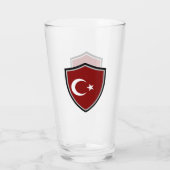 Turkse vlag glas (Achterkant)