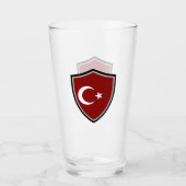 Turkse vlag glas (Voorkant)