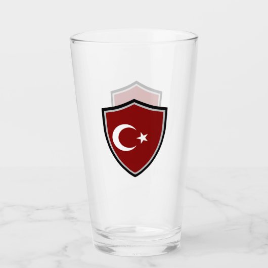 Turkse vlag glas (Voorkant)