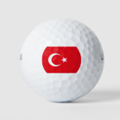 Turkse vlag golfballen (Voorkant)