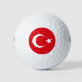 Turkse vlag golfballen (Voorkant)