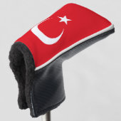 Turkse vlag golfheadcover (3/4 voorkant)