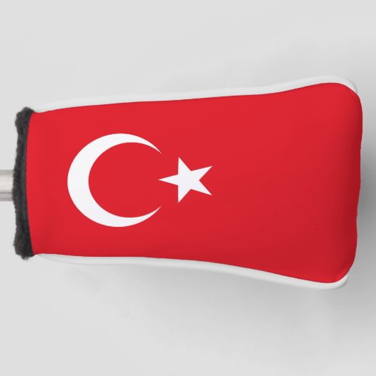 Turkse vlag golfheadcover (Voorkant)
