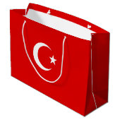 Turkse vlag groot cadeauzakje (Achterkant Gekanteld)