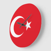 Turkse vlag grote klok (Hoek)