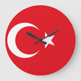Turkse vlag grote klok