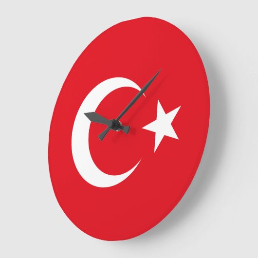 Turkse vlag grote klok (Hoek)