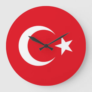 Turkse vlag grote klok