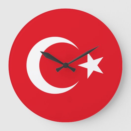 Turkse vlag grote klok (Voorkant)