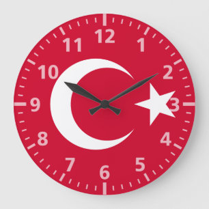 Turkse vlag grote klok
