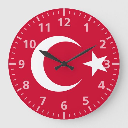 Turkse vlag grote klok (Voorkant)