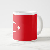 Turkse vlag grote koffiekop (Voorkant rechts)