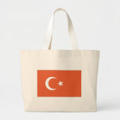 Turkse vlag grote tote bag (Voorkant)