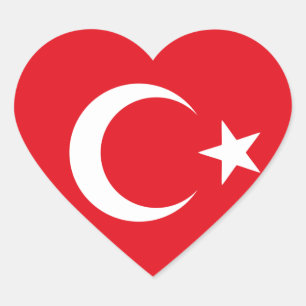 turkse vlag hart sticker