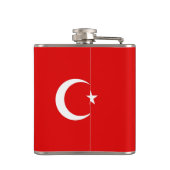 Turkse vlag heupfles (Achterkant)