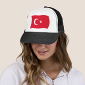Turkse vlag hoed trucker pet (In situ)